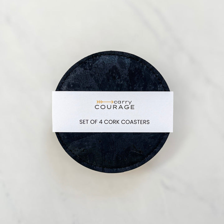 SET OF 4 CORK COASTERS