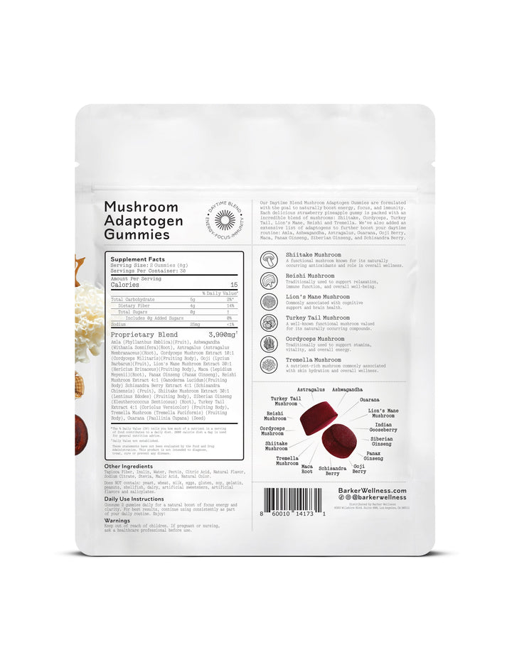 Mushroom Adaptogen Gummies - Daytime