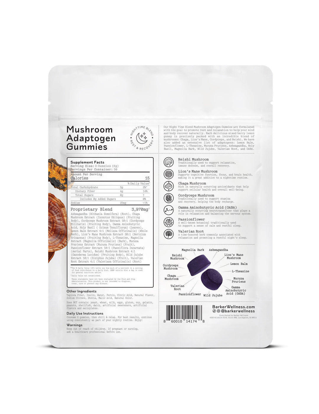 Mushroom Adaptogen Gummies - Nighttime