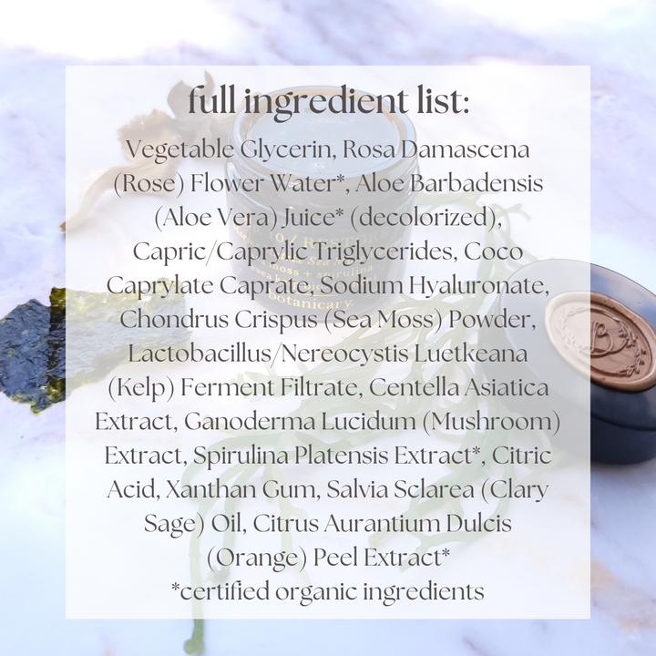 No. 10 RESTORE - Marine Matrix Sea Moss Masque
