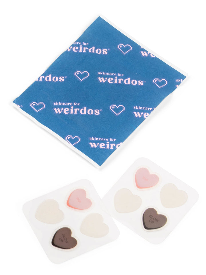32 healing heart pimple patches