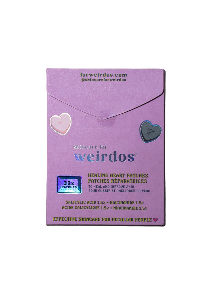 32 healing heart pimple patches