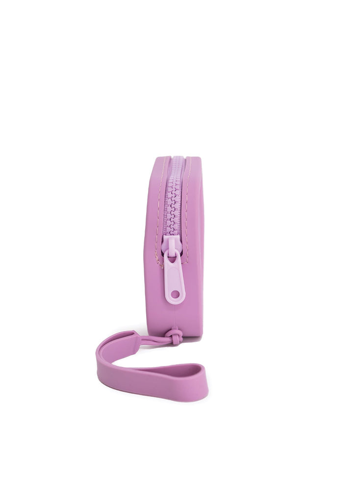 silicone zip logo pouch
